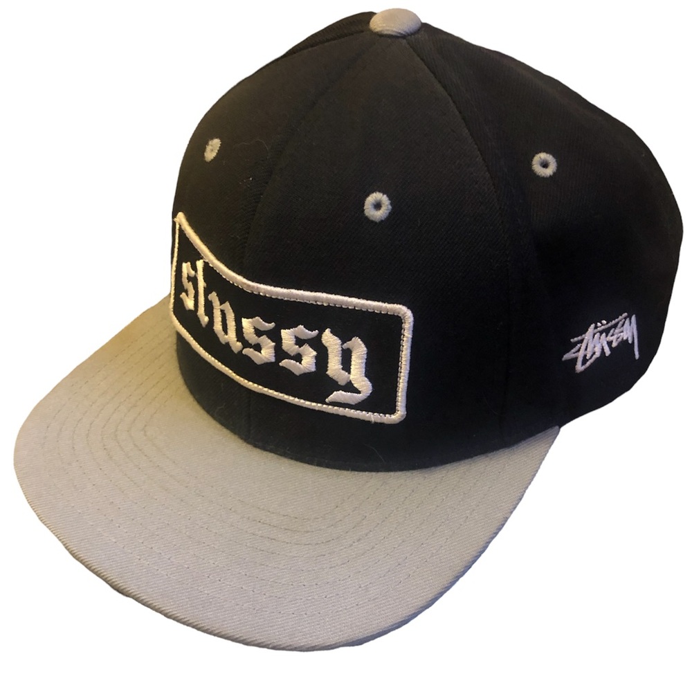 VINTAGE STUSSY EMBROIDERY SPELLOUT WOOL CAP
